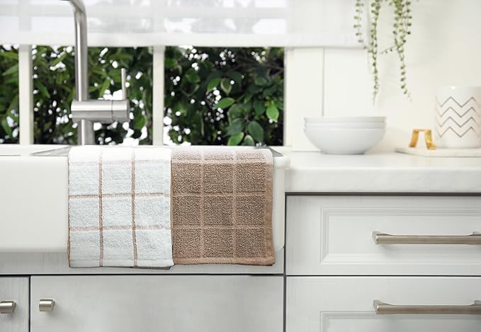 100% Cotton Terry Dish Cloth & Dish Towel, 6 Pack, Super Soft and Absorbent - Image 6