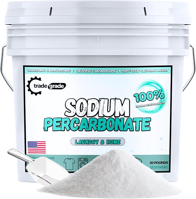 TradeGrade Sodium Percarbonate Powder – Eco-Friendly Non-Toxic Oxygen Bleach by TradeGrade