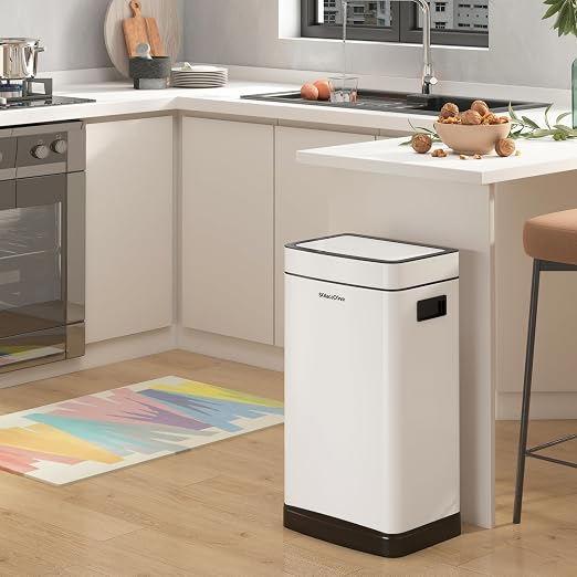 8Gallon/30L Brushed Stainless Steel Kitchen Trash Can - Image 2
