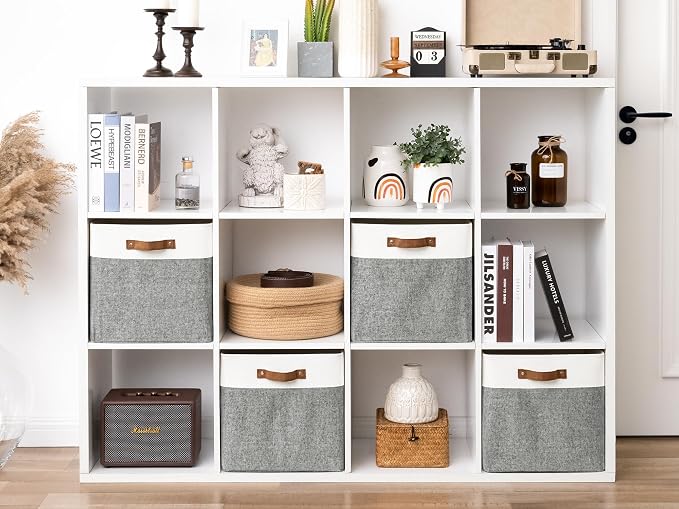 StorageWorks 13x13 Inches Storage Cube, Fabric Storage Bins - Image 5