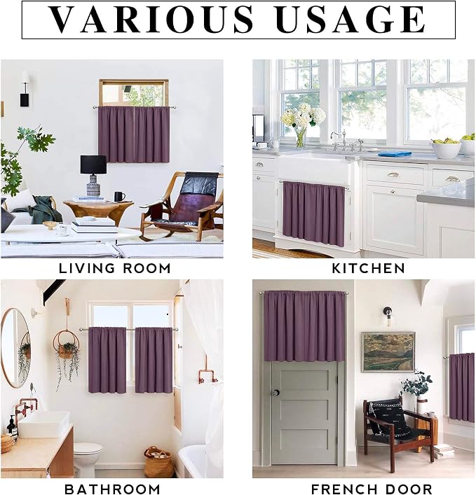 RYB HOME Bathroom Window Curtains - Image 8