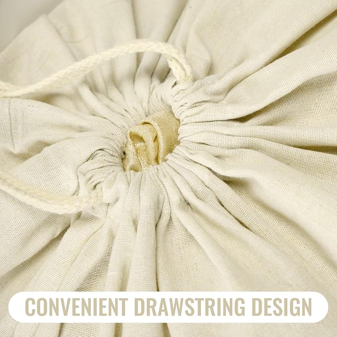 12 Pieces 28" x 36" Canvas Laundry Bags Bulk Large Cotton Laundry - Image 4