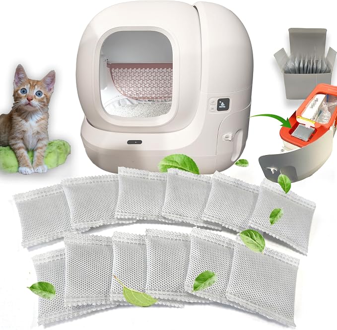 12 Pack Odor Eliminator for PuraMax Self-Cleaning Cat Litter Box, Natural by PurifyLogix