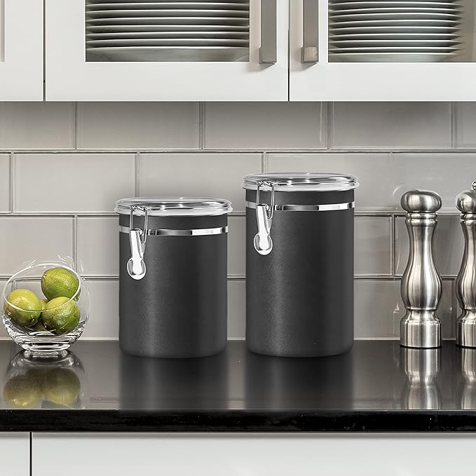 Oggi Stainless Steel Kitchen Canister 62 fl oz, Food Storage, Pantry Storage. - Image 2