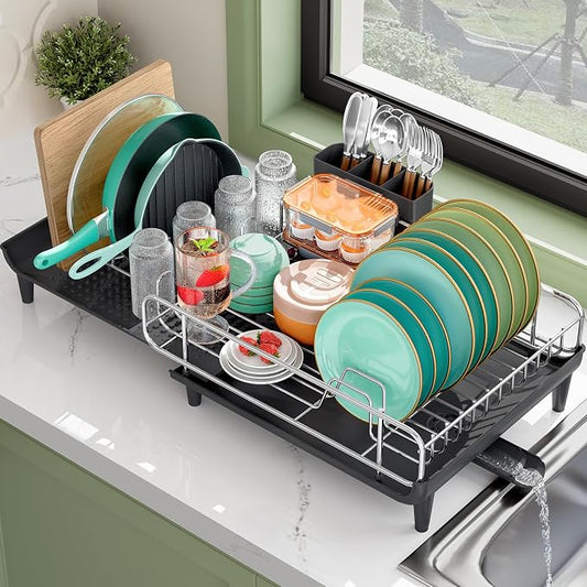 Expandable Dish Drying Rack, Foldable Dish Rack by Urackify
