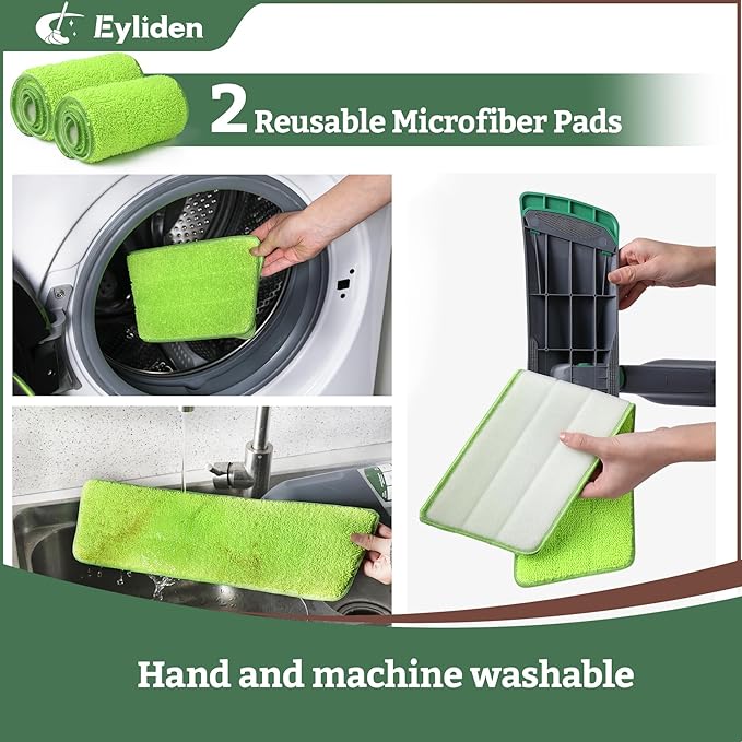 Eyliden Floor Spray Mop with Bio-Enzyme Cleaner Kit | Multi-Surface Cleaner - Image 9