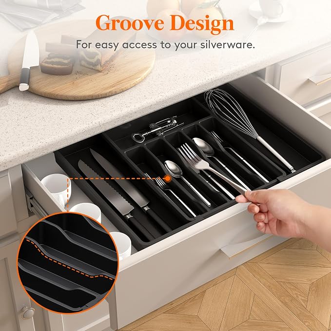 Lifewit Deep Silverware Drawer Organizer - Image 8