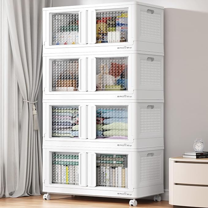 BROVIEW 400 Qt Stackable Storage Bins by BROVIEW-EnjoytheArtofLife