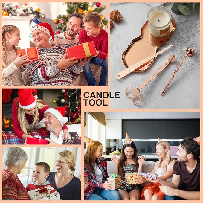 PATOISE 4 in 1 Candle Accessory Set, Wick Trimmer, Candle Snuffer, Wick Scoop - Image 8