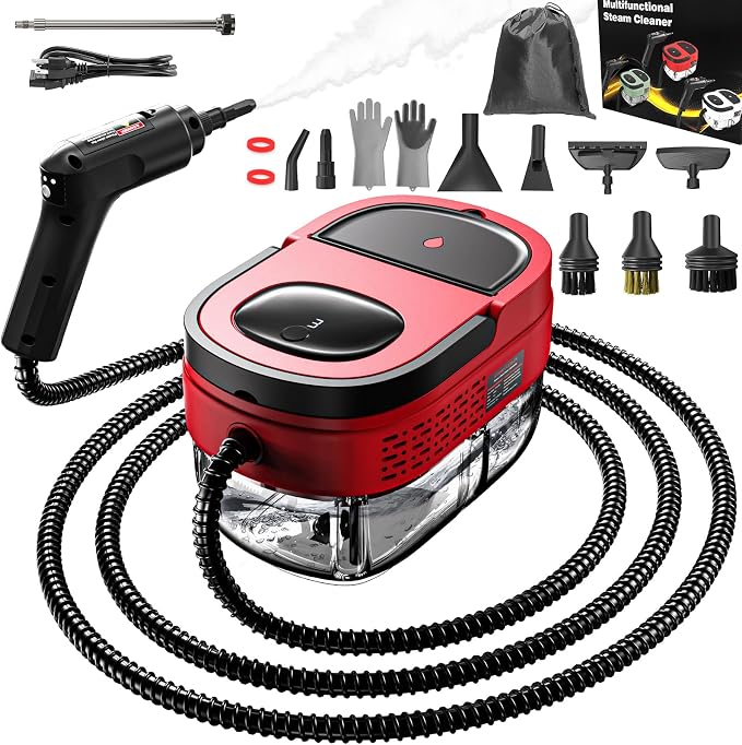 Handheld Steam Cleaner for Home, 2500W High Pressure Steam Cleaner for Car by Goyappin