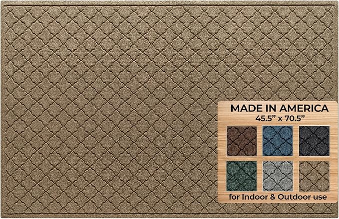 WaterHog Heavy Duty Doorway Mat, Made in USA, Durable & Skid-Resistant Entryway by BungalowFlooring