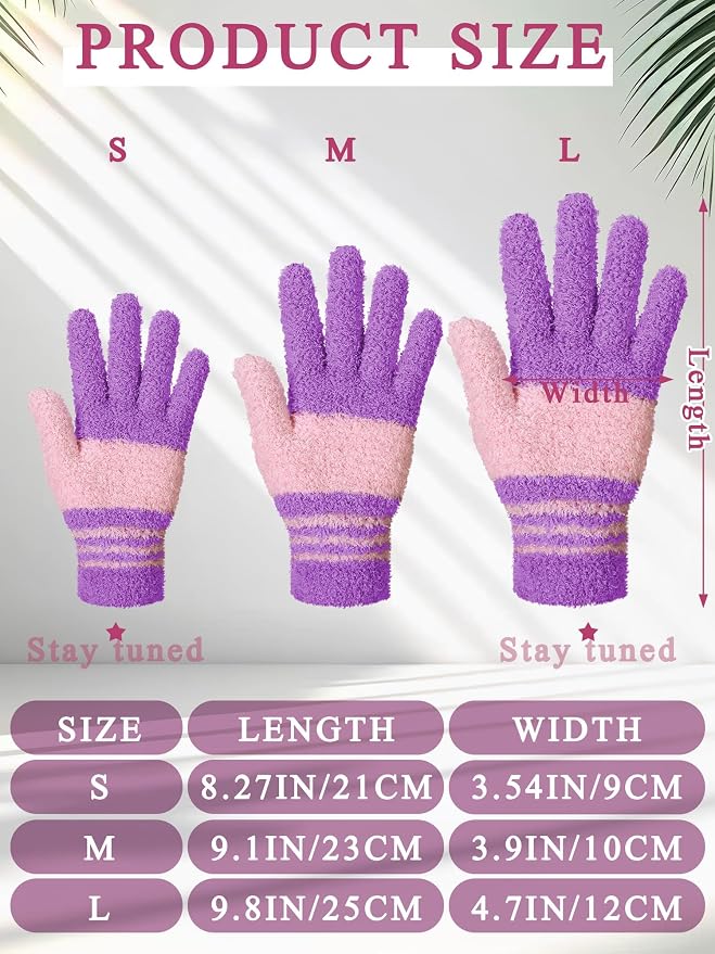 Patelai 3 Pairs Microfiber Plant Dusting Gloves Leaf Cleaning Gloves - Image 3