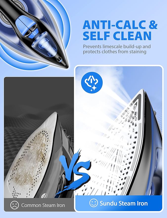 Sundu Steam Iron for Clothes - Image 3