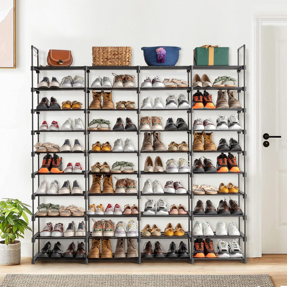 10 tiers shoe rack organizer large shoe rack, main product view