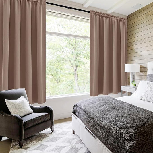 DWCN Blackout Curtains for Living Room Thermal Insulated, Energy Saving & Noise - Image 2