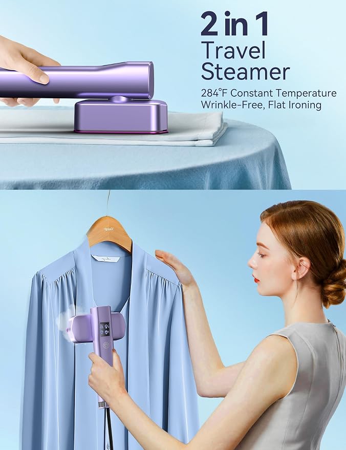 Steamer for Clothes, Sundu Portable 2-in-1 Steamer & Iron, 15s Heat-up - Image 4