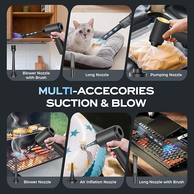 Car Vacuum Portable Cordless, Handheld Vacuum Cordless 15Kpa, Hand Vacuum - Image 5