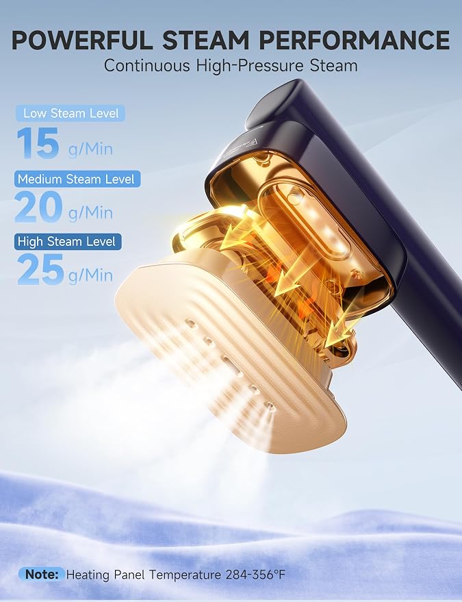 Steamer for Clothes Portable Handheld Garment Steamer, 15s Fast Heat-up - Image 3