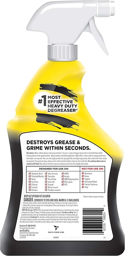 Easy Off Heavy Duty Degreaser Cleaner Spray, 32 Ounce - Image 3