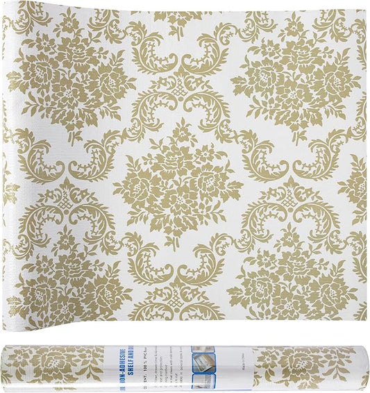 Shelf Liner for Kitchen Cabinets Non Adhesive Kitchen Drawer Liner, Waterproof by DwellAid