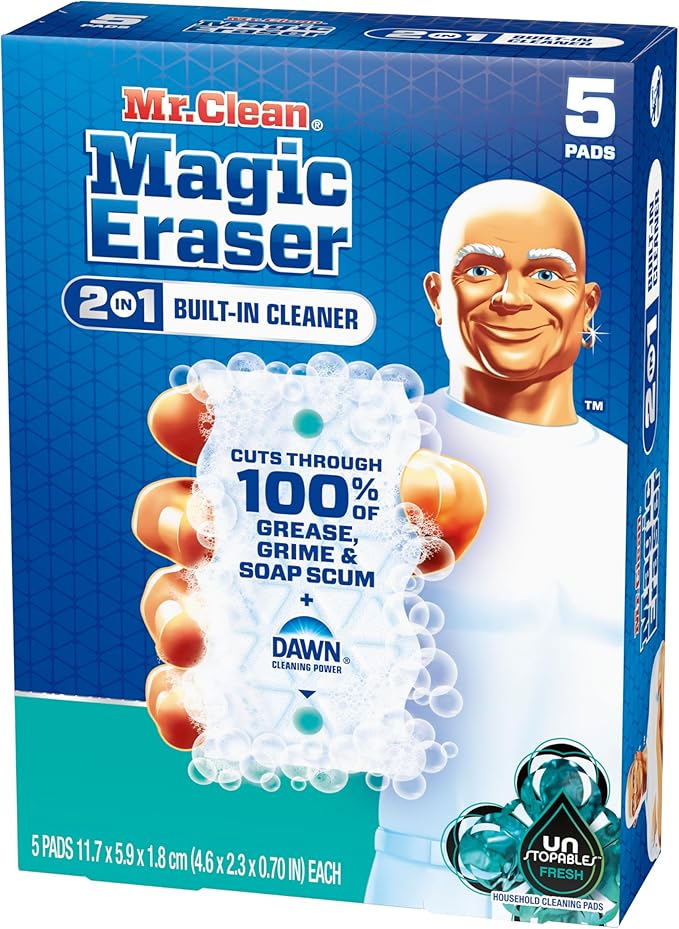 Mr. Clean Magic Eraser Foaming Sponge, All Purpose Cleaner, Dawn Cleaning Power - Image 13