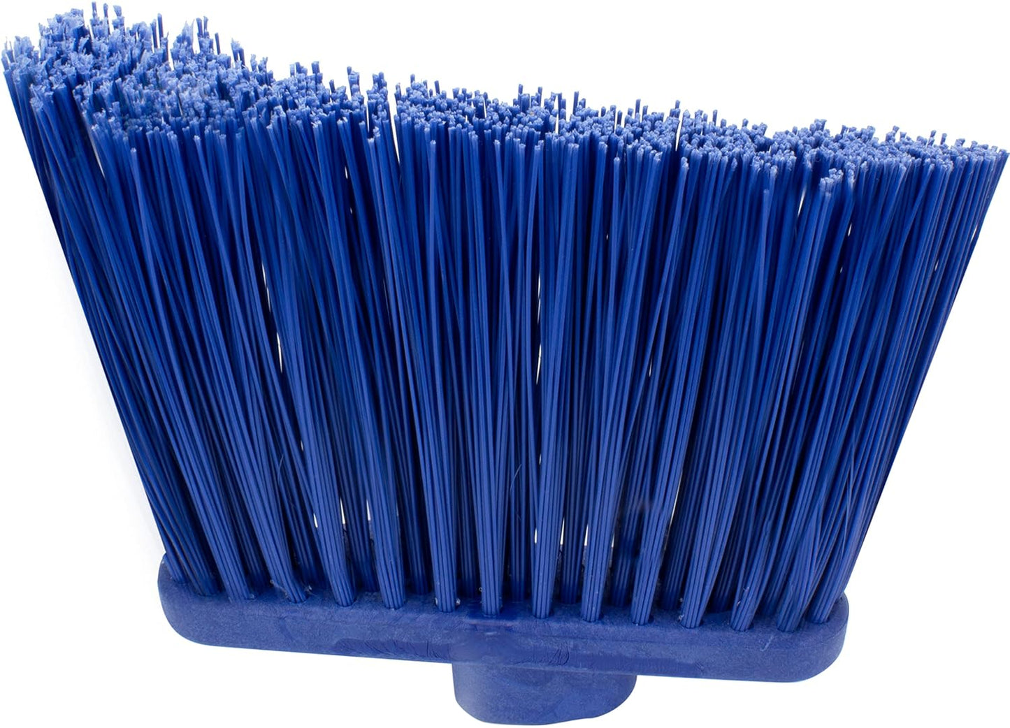 SPARTA Broom Head Angled, Un-Flagged for Large Debris Indoor, Outdoor, Home, Restaurant, Lobby, Office, Plastic, 12 Inches, Blue