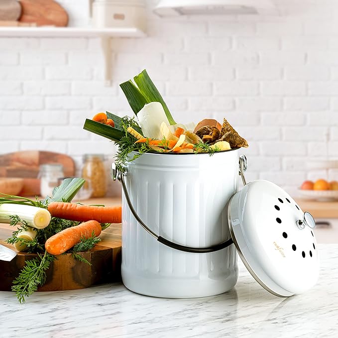 RED FACTOR Premium Compost Bin for Kitchen Countertop - Image 4