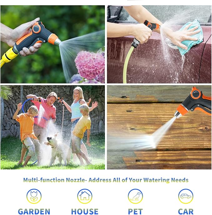 Garden Hose Nozzle Sprayer, Water Hose Sprayer Nozzle - Image 6