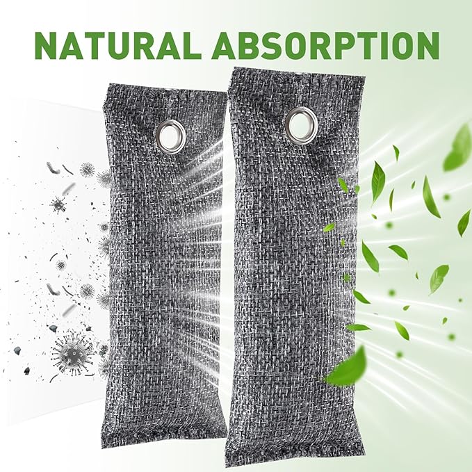 8Pack Activated Charcoal Odor Absorber, Odor Eliminator - Image 4