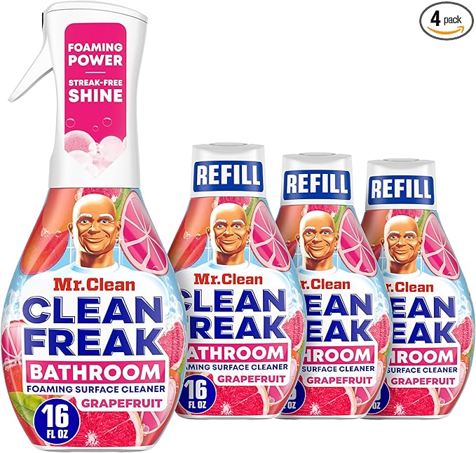 Mr. Clean Clean Freak Foaming Bathroom Surface Cleaner Multi-Surface Spray by MrClean