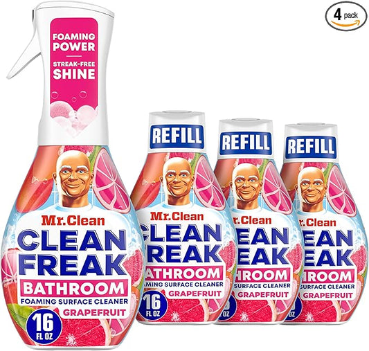 Mr. Clean Clean Freak Foaming Bathroom Surface Cleaner Multi-Surface Spray by MrClean