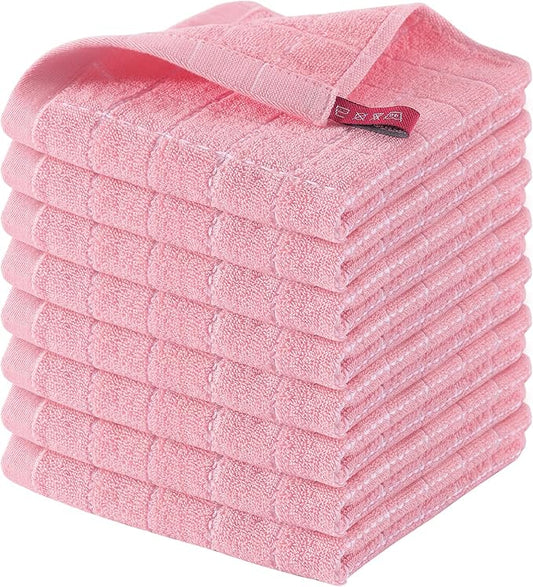 Homaxy 100% Cotton Terry Kitchen Dish Cloths, Ultra Soft and Absorbent Dish by Homaxy