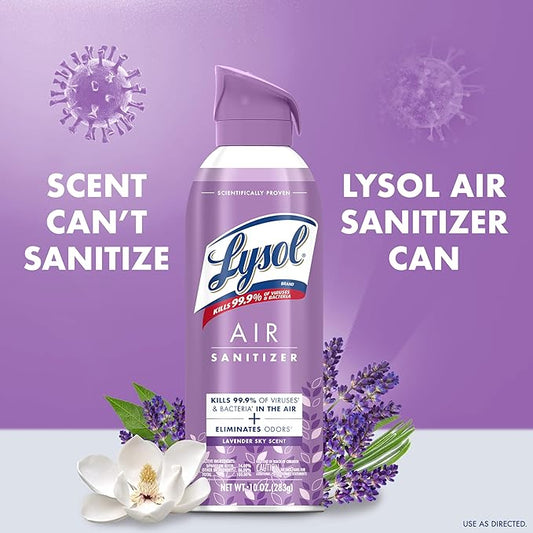 Lysol Air Sanitizer Spray with Odor Eliminator - Image 2