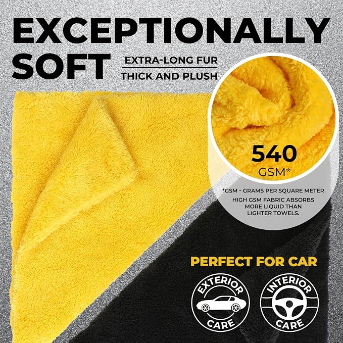 Edgeless Microfiber Towels for Cars – 6pk - Image 2
