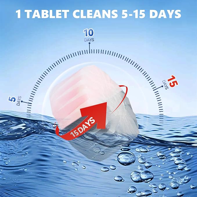 Toilet Bowl Cleaner Tablets, Automatic Toilet Bowl Cleaners, Long-Lasting - Image 6
