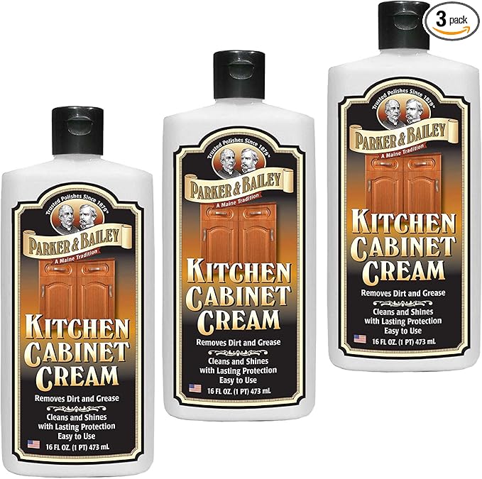 Parker and Bailey Kitchen Cabinet Cream-Wood Cleaner-Grease Remover 16 oz by ParkerBailey