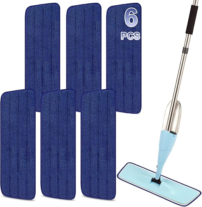 16.5 Inch Reusable Mop Pads Microfiber Spray Mop Replacement Heads by ZIYUNBIXI