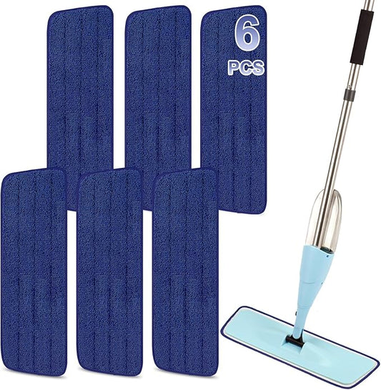 16.5 Inch Reusable Mop Pads Microfiber Spray Mop Replacement Heads by ZIYUNBIXI