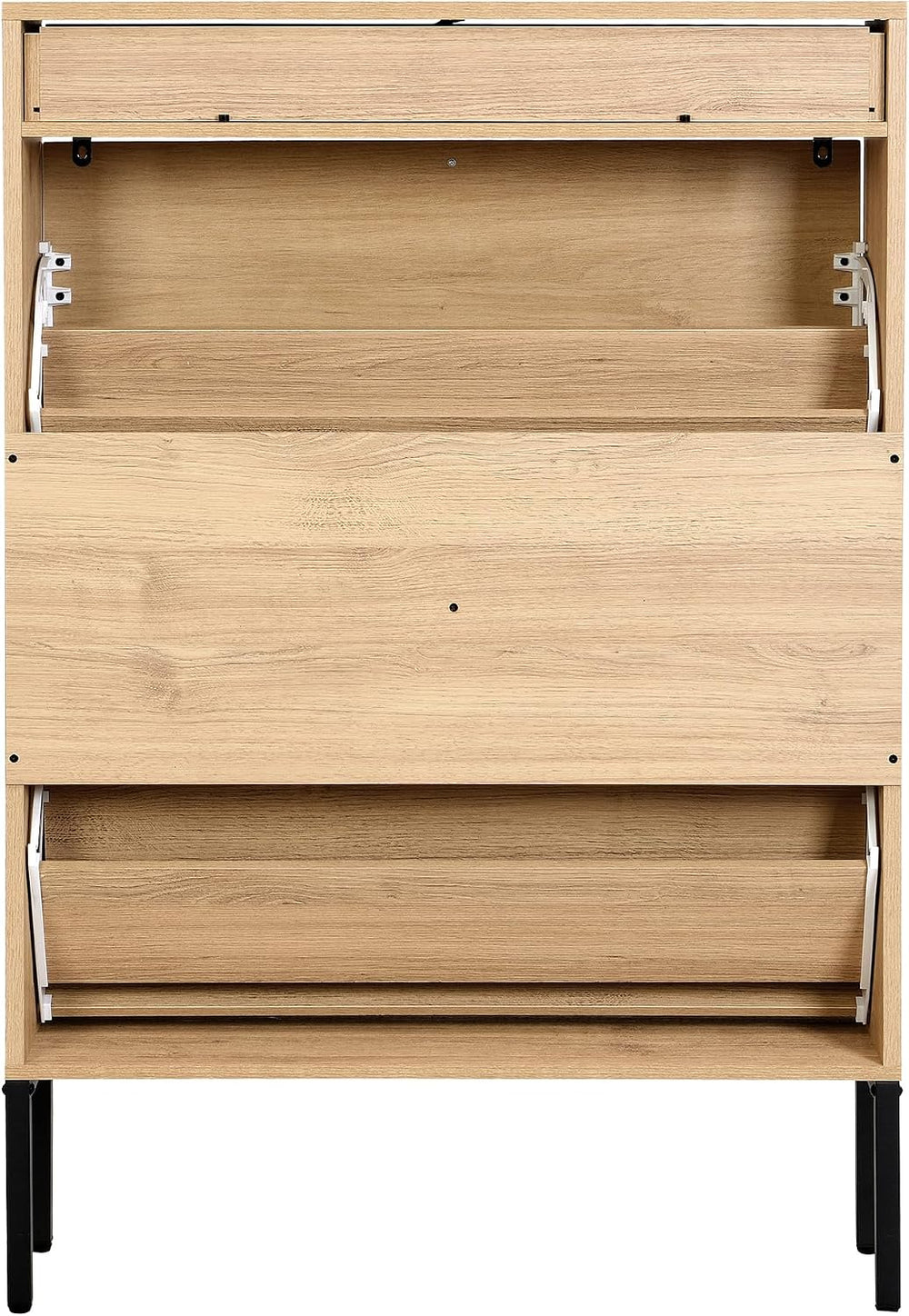 XIAO WEI Shoe Cabinet, Natural Semi Circle Rattan Shoe Storage Organizer Cabi...