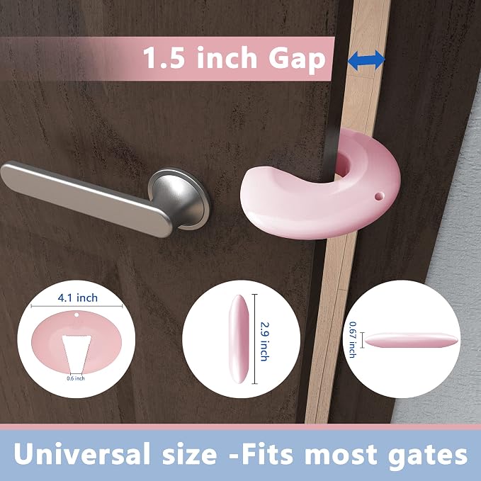 Silicone Door Pinch Guard and Door Slam Stopper, Durable Finger Pinch Guard - Image 6