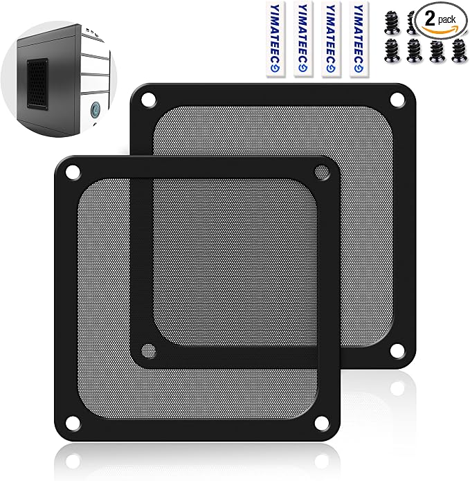 Dust Filter PC 140mm for Computer Cooler Fan/PSU/Routers PVC 50 Mesh, Magnetic by YIMATEECO