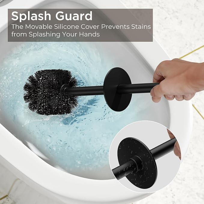 Toilet Brush and Holder Set, Toilet Bowl Brush - Image 5
