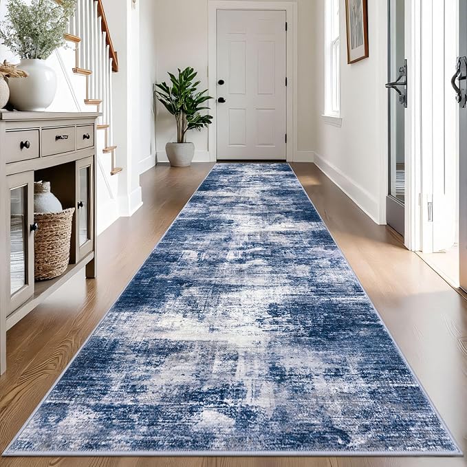 IOHOUZE Abstract Runner Rug 3x14 Ft Washable Runners by iOhouze