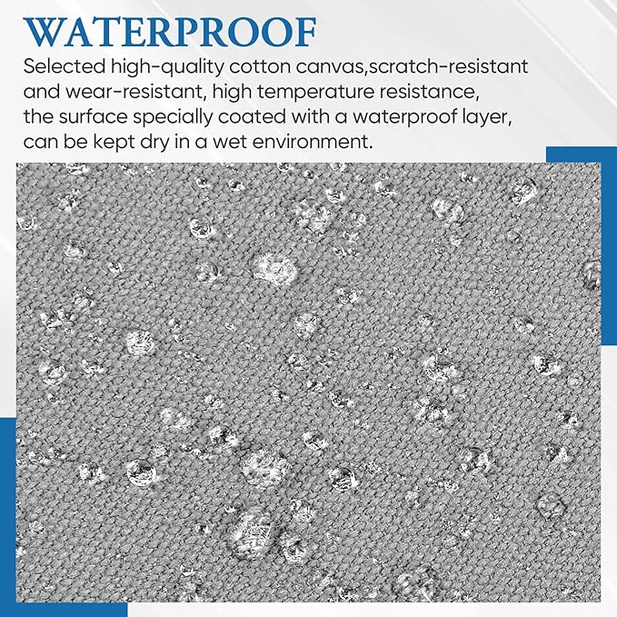 Canvas Patch 5.5 x 8 Inches 6Pcs Self-Adhesive Waterproof Canvas Patch Kit - Image 2