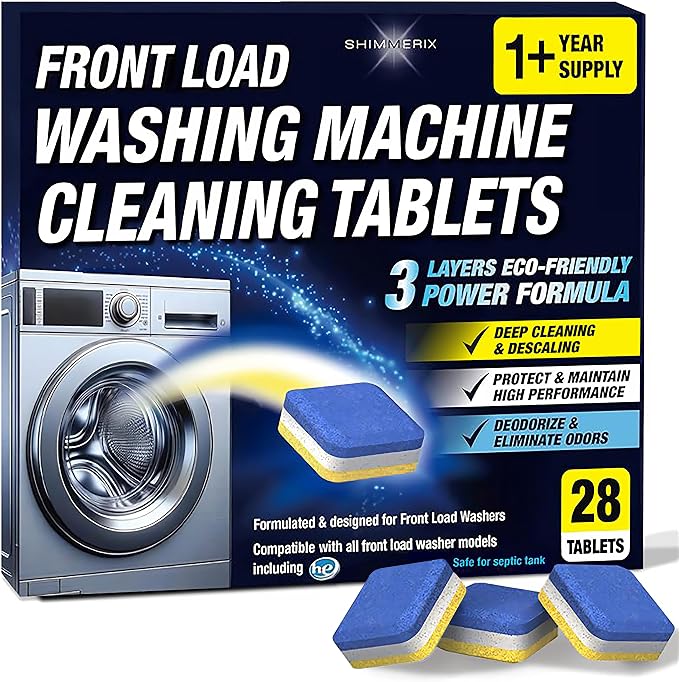Washing Machine Cleaner Descaler 28 Pack by SHIMMERIX