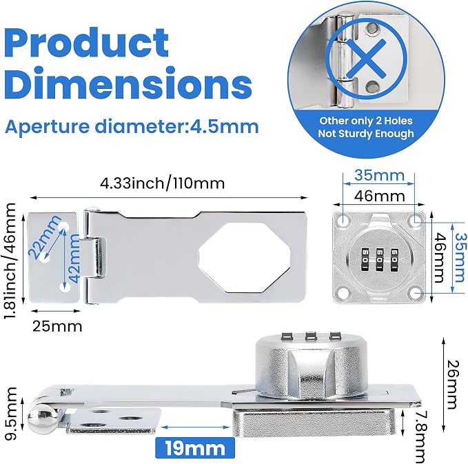 Keyless Cabinet Lock with Combination Code - Image 2