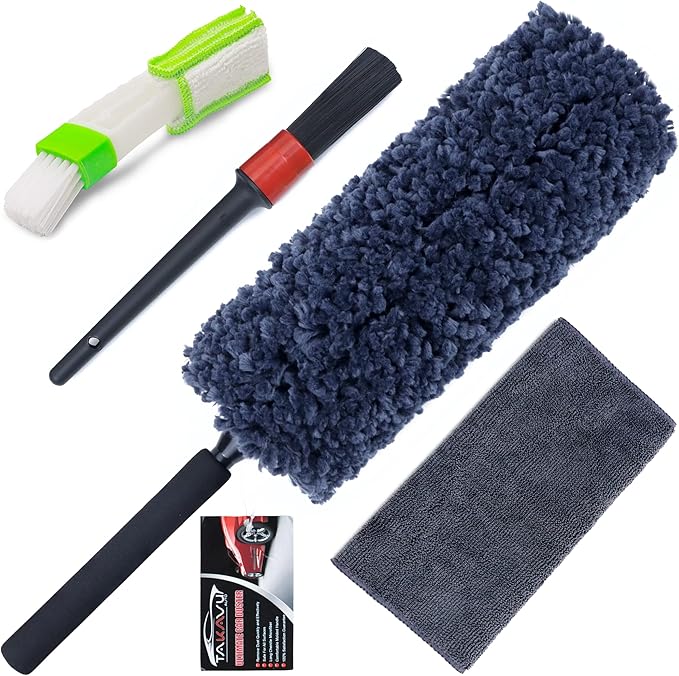 Car Duster Kit, Ultra Soft Microfiber Duster by TAKAVU