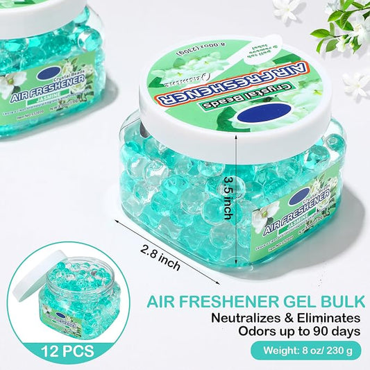 12 Pcs Air Freshener Gel Bulk Odor Eliminator Gel Beads 8 oz Long Lasting Air - Image 2