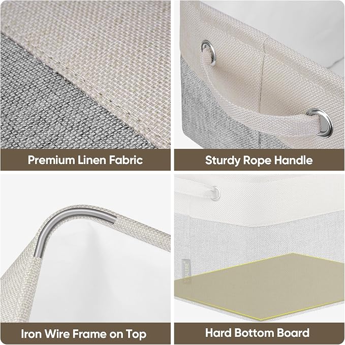 BALEINE 2 Pack Fabric Storage Bins - Image 7