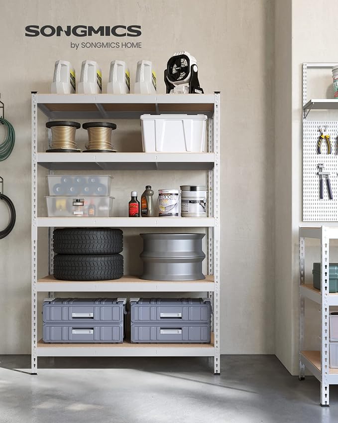 SONGMICS 5-Tier Storage Shelves, Load 2310 lb, Boltless Assembly, Adjustable - Image 2